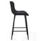 Homeroots Set of Two 27" Black Faux Leather and Metal Low Back Counter Height Bar Chairs, 2PK 719670 - alternate 2
