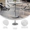Flash Furniture 31.25" Round Outdoor Tabletop, White Faux Marble, Seamless Surface Technology, 18" Round Silver Base ST-RD31-WHMAR-TR18S-GG - alternate 7