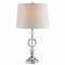 Jonathan Y Channing 25.5" LED Crystal/Metal Table Lamp, Clear/Chrome JYL5036A - alternate 1