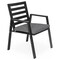 Leisuremod Chelsea Aluminum Outdoor Dining Table With 8 Chairs and Cushions, Charcoal Black CC20-T63-BL6 - alternate 6
