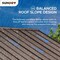 Sunjoy 13 ft. x 15 ft. Cedar Framed Gazebo with Brown Steel Gable Roof Hard Top A102008100 - alternate 6