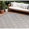 Homeroots 9' X 12' Gray And Silver Indoor Outdoor Area Rug 522153 - alternate 1