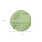 Homeroots 8' Green And Ivory Round Abstract Washable Indoor Outdoor Area Rug 602703 - alternate 8