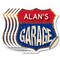 Signmission Alan's Garage, 4 inch X 4 inch, Vinyl Decal, 5PK SHI-D-5PACK-4-383-ALAN - alternate 1