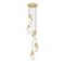 Z-Lite Aimie 5-Light Chandelier, 12 in W x 16 in H, Modern Gold 828P7-5R-MGLD - alternate 5