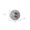 Homeroots Set of Eight Black And White Ceramic And Metal Drawer Pull Knobs, 8PK 544412 - alternate 3