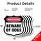 Signmission Dog Warning Shield Sign Beware Of Dogs, 12 inch X 12 inch, Aluminum Metal Sign, 5PK SHI-A-5Pack-12-376 - alternate 3