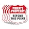 Signmission Private Property Shield Sign Private Pro, 12 inch X 12 inch, Aluminum Metal Sign, 5PK SHI-A-5Pack-12-444 - alternate 1