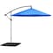 Pure Garden Offset Patio Shade 10Ft Cantilever Outdoor Umbrella with 220lb Fillable Base Crank Canopy 50-LG1039B - alternate 4