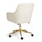 Martha Stewart Rayna Upholstered Office Chair in Off White/Polished Brass CH-220921-6-CR-GLD-MS - alternate 7