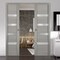 Sartodoors Slab Barn Door Panel 42x80 inches Solid Core Modern Interior QUADRO4113S-SS-42 - alternate 2