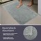 Lavish Home Bathroom Rugs 2-Piece Cotton Bath Mat Set Reversible Rugs for Shower, Tub, Toilet, or Vanity HT-BATH3-CH - alternate 7