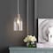 Jonathan Y Fontaine 6.25" Adjustable Greige Glass LED Pendant, Grey/Clear JYL3523A - alternate 7