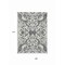 Homeroots 9' X 12' Gray And Ivory Damask Washable Indoor Outdoor Area Rug 614435 - alternate 7