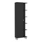 Homeroots 20" Black Wood Freestanding Single Door Bathroom Vanity 543614 - alternate 1