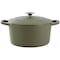 Crockpot Artisan 7 Quart Enameled Cast Iron Dutch Oven in Matte Green 138506.02 - alternate 1