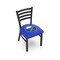Holland Bar Stool Co BlackLogo Chair, VinylSeat L00418BufSab - alternate 1
