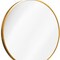 Homeroots 28" Gold Aluminum Round Framed Accent Mirror 691619 - alternate 2