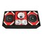 Deejay Led Loaded Box w/Two Despacito Heavy Duty 6-in Woofers One Horn and w/Two Bullet Tweeters RED TBH6RED - alternate 6