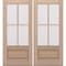 Doornmore G7504, 74.5" x 82" ( 2x36" Door) Left Hand, Mahogany SDL 4 Lite, 3/4 Lite Exterior Door G7504-SW-3680_2_LI - alternate 1