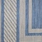 Homeroots 5' X 7' Denim Blue And Ivory Geometric Indoor Outdoor Area Rug 572768 - alternate 6