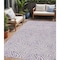 Homeroots 5' X 8' Lavender And Ivory Abstract Washable Indoor Outdoor Area Rug 599731 - alternate 1