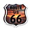 Signmission Route Us 66 Sunset, 6 inch X 6 inch, Plastic Sign, 2PK SHI-P-2PACK-6-482 - alternate 1
