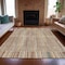 Homeroots 10' X 14' Rust And Ivory Striped Washable Indoor Outdoor Area Rug 631556 - alternate 6