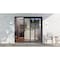 Vdomdoors Patio Exterior Metal-Plastic Sliding Doors / Patio 8166 Matte Black 64" x 80" Left active door / Te PATIO8166BLK-6480-LH - alternate 6