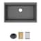 Elkay Quartz Classic 33" x 22" x 9-1/2" Single Bowl Undermount Workstation Sink 4pc Kit Graphite ELGRU13322WOGT0 - alternate 1