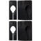 Nahanco Size Dividers for Clothing Racks, Rectangular - Black/Blank Kit of 20, 20PK QSDBBLANK20 - alternate 3