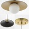 Jonathan Y Hadley 14.5" 1-Light Scandinavian Farmhouse Iron/Frosted Glass LED Pendant, Oil Rubbed Bronze/Brass G JYL1328A - alternate 6