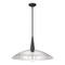 Z-Lite Lunelle Matte Black 1 Light Pendant 3051P24-MB - alternate 4