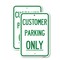 Signmission Customer Parking Only 3, 12'' X 18'' 2 Signs, Heavy Gauge Aluminum, 2PK A-1218-2PACK-24211 - alternate 1