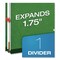 Pendaflex Pressboard Top Tab Folders, 2/5-Cut Tab, Exp 1.75", 1 Divider, 4 Fasteners, Legal, Dark Green, 10PK 28733P - alternate 3