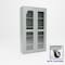 Pucel Heavy Duty Storage Cabinet, 48 in W x 90 in H x 19 in D, Plexiglass Doors, Light Blue HDSC-4884-19-4C-PLEX - alternate 1