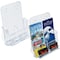 Azar Displays Clear Adjustable Letter Size, Bifold or Tri-Fold Brochure Holder with 2 Business Card Pockets, 2PK 252387-2PK - alternate 7
