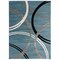 World Rug Gallery Modern Wavy Circles Design Area Rug 4 ft x 6 ft Blue 377BLUE4X6 - alternate 3