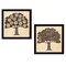 Homeroots Set Of Two Family Trees Black Framed Print Wall Art, 2PK 405707 - alternate 1