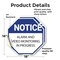 Signmission Notice Alarm and Video Monitoring i, 18 inch X 18 inch, Vinyl Decal, 2PK OC-D-2PACK-18-325 - alternate 2