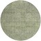 Homeroots 8' Artichoke Green Round Geometric Washable Indoor Outdoor Area Rug 607466 - alternate 6