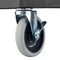 Luxor 42''H 3-Shelf Utility Cart, Electric, Black Shelves, Nickel Legs UCPL1E-N - alternate 1