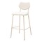 Homeroots Set of Four 30" Light Gray Fabric Faux Leather and Steel Bar Height Bar Chairs, 4PK 668803 - alternate 3