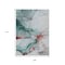 Homeroots 9' X 12' Teal Blue And Terra Cotta Abstract Washable Indoor Outdoor Area Rug 617882 - alternate 5