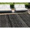 Homeroots 8' X 10' Taupe Charcoal And Gray Striped Washable Indoor Outdoor Area Rug 588253 - alternate 1