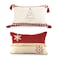 Homeroots Set of Two Red And White Lumbar Christmas Cotton Throw Pillow Covers, 2PK 588351 - alternate 4