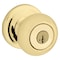 Kwikset Signature Series Keyed Entry Knob, Metal, Polished Brass 740J3SMTCP - alternate 1