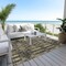 Homeroots 3' X 5' Black Taupe And Beige Moroccan Washable Indoor Outdoor Area Rug 577181 - alternate 8