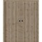Sartodoors Sliding French Double Pocket Doors 64 x 80 inches, BASIC 3001 Caramel Oak, Kit Rail Hardware, Sol BASIC3001DP-NATUR-64 - alternate 1