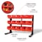 Performance Tool 15 Bin Table Top Storage Rack, Removable Bins, Steel Frame, Red W5186 - alternate 6